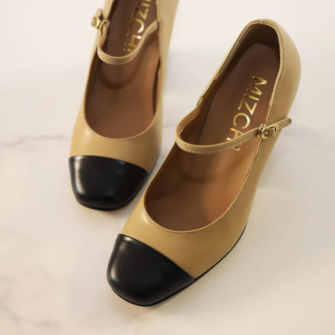 *UK size 2.5 - ROXY - wine, 8cm heels