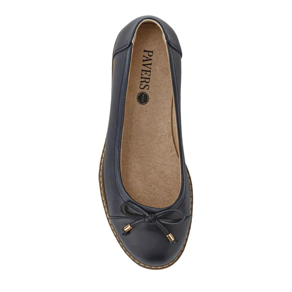 Wide-Fit Bow-Detailed Chunky Pumps - WBINS41100 / 327 323