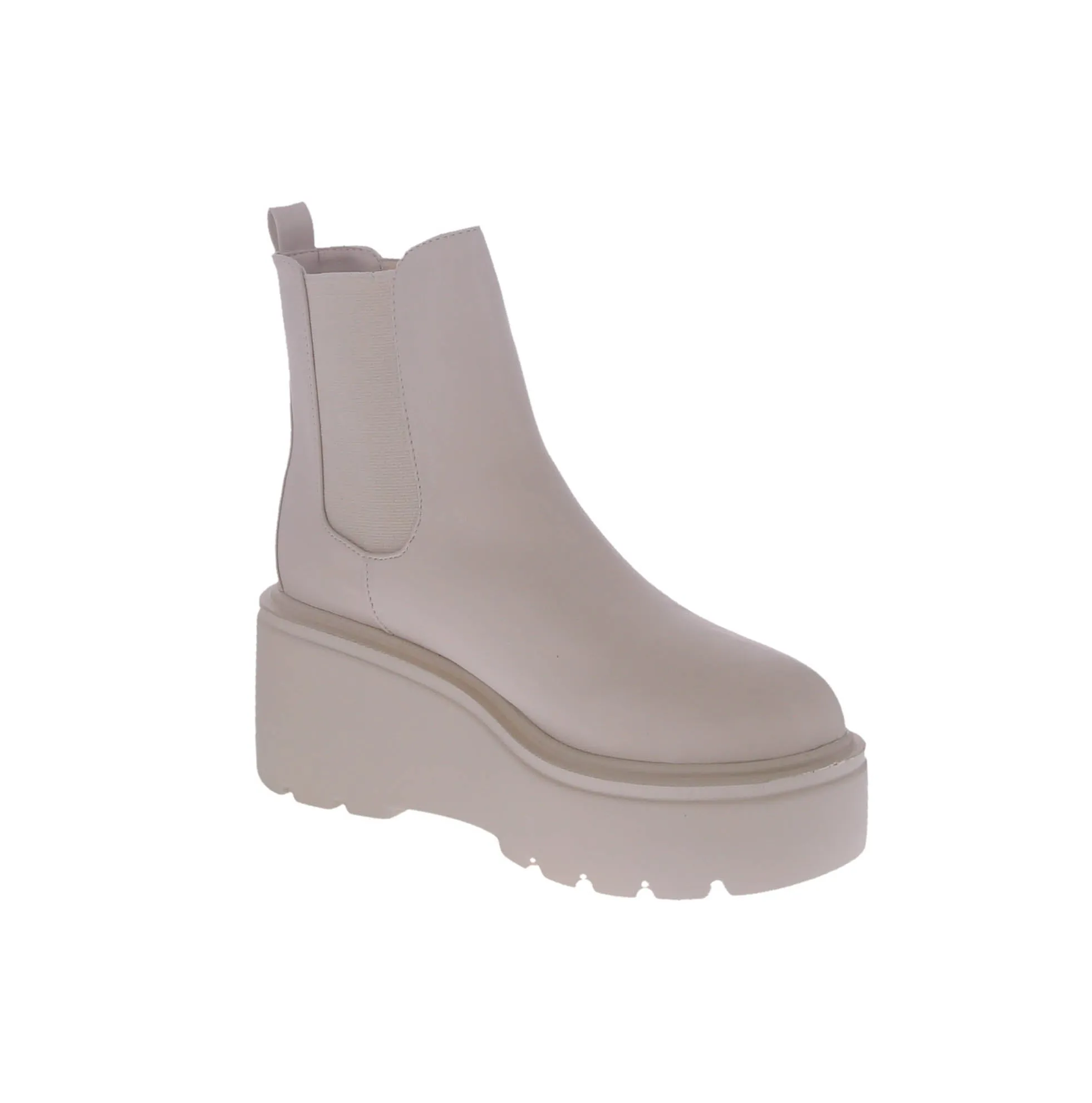 WOMAN'S SHOES IVORY PU BOOTIES JAZZ-1
