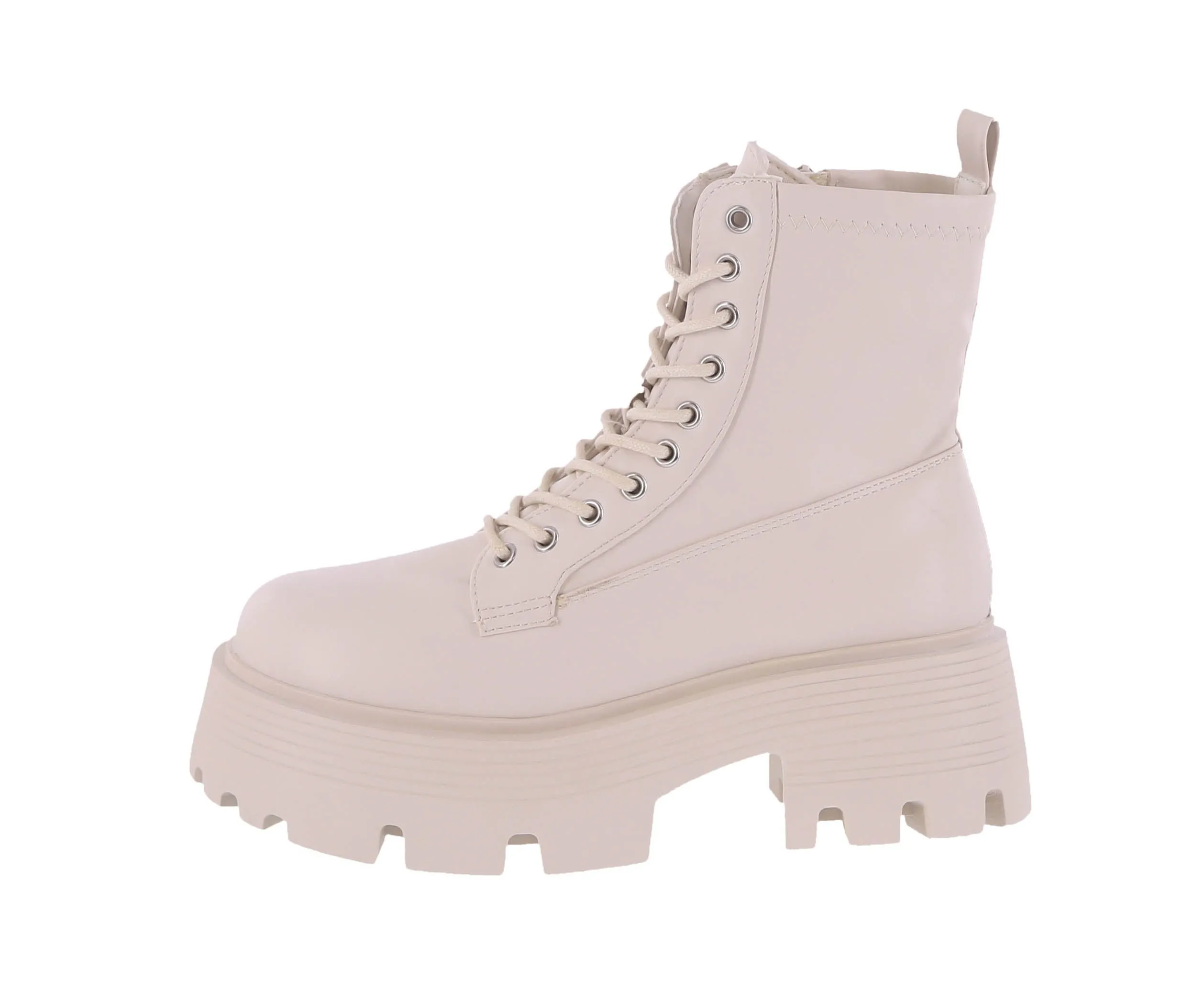 WOMAN'S SHOES IVORY PU BOOTIES WILDER-1
