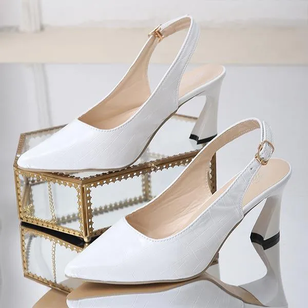 Women's Fashionable Stone Pattern Pointed Toe Stilettos 88890500S