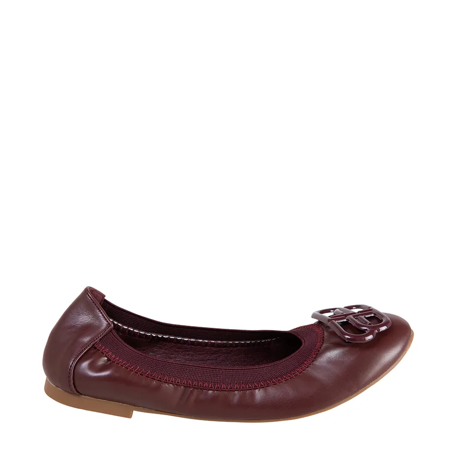 Women's Nerissa PU Flat with Ornament